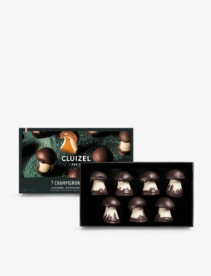 MICHEL CLUIZEL: Champignons Caramel mushroom-shaped chocolates box of seven