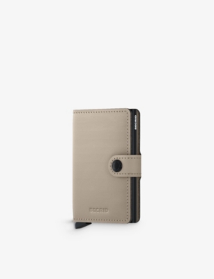 Secrid Mm-desert Miniwallet Leather And Aluminium Wallet