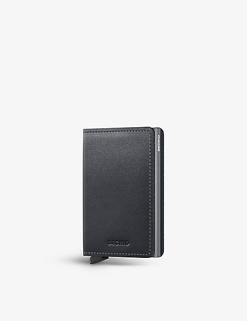 SECRID: Slimwallet Original leather and aluminium card holder