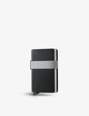 Secrid Btp-black-white Bandwallet Logo-embossed Aluminium Wallet