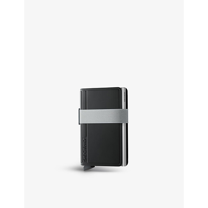 Secrid Btp-black-white Bandwallet Logo-embossed Aluminium Wallet