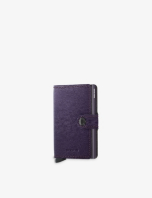 Larry Belmont Defilé troon Secrid Mc-purple Miniwallet Crisple Leather And Aluminium Wallet | ModeSens