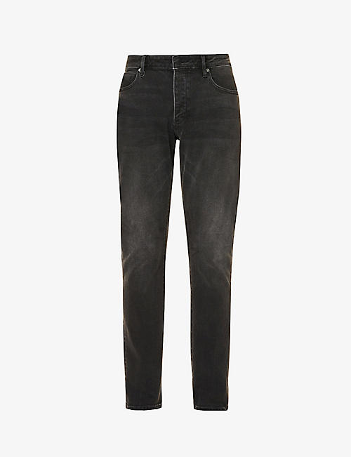 NEUW: Lou Slim straight mid-rise stretch-organic denim jeans