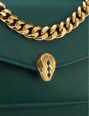 Bvlgari green Serpenti Forever Cross-Body Bag
