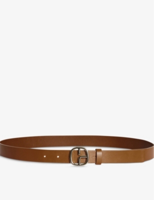 CLAUDIE PIERLOT: Logo-buckle leather belt