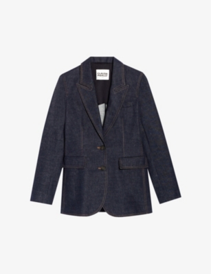 CLAUDIE PIERLOT Vintage single breasted stretch denim blazer