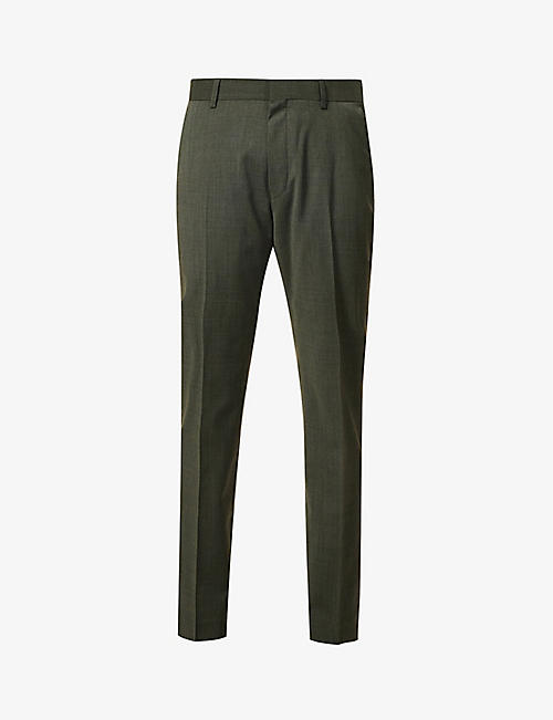 TIGER OF SWEDEN: Tenutas mid-rise straight-leg woven trousers