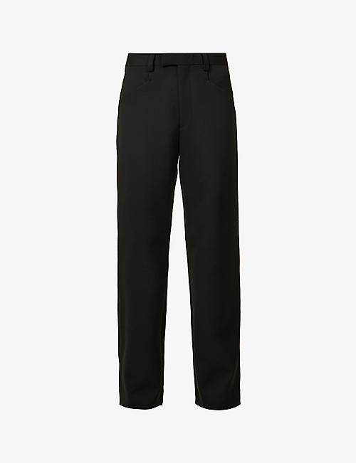 TIGER OF SWEDEN: Tayson mid-rise straight-leg woven trousers