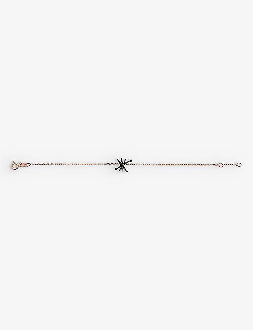 LA MAISON COUTURE: Myriam Soseilos Astral Star rhodium, recycled 9ct rose-gold and spinel bracelet