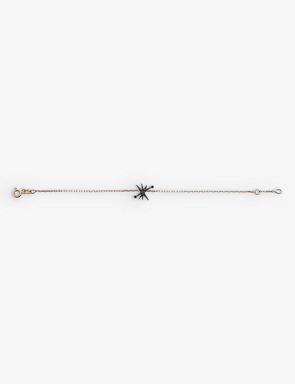 La Maison Couture Myriam Soseilos Astral Star Rhodium, Recycled 9ct Rose-gold And Spinel Bracelet In Rose Gold