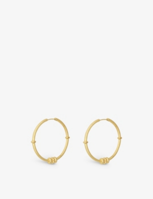 La Maison Couture Womens Gold Miphologia Vintage 18ct Yellow-gold Plated Brass Hoop Earrings