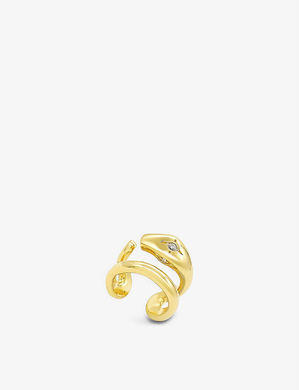 La Maison Couture Womens Gold Miphologia Jewelry Snake 18ct Yellow Gold-plated Sterling-silver And C