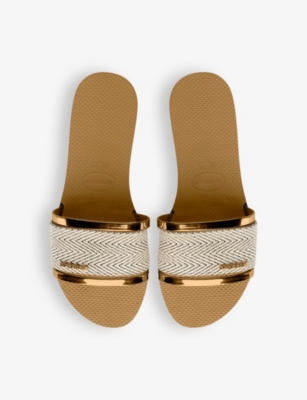 Havaianas Womens Ballet Rose Top Logo-embossed Rubber Flip-flops In Ballet Rose