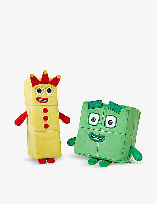 NUMBERBLOCKS: Three And Four Playful Pals soft toys set of two
