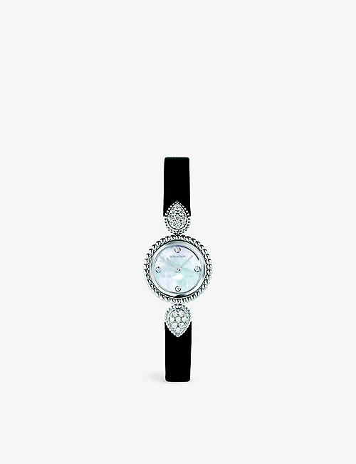 BOUCHERON: WA015701 Serpent Bohème stainless-steel and 0.56ct diamond quartz watch