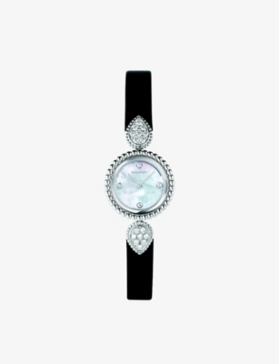 Boucheron Womens Black Wa015701 Serpent Bohème Stainless-steel And 0.56ct Diamond Quartz Watch