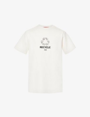 424 Graphic Logo Print T-shirt In White