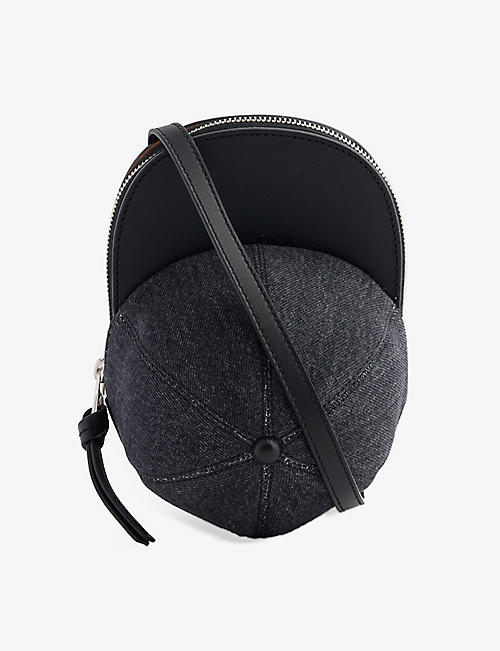 JW ANDERSON: Cap leather and denim cross-body bag