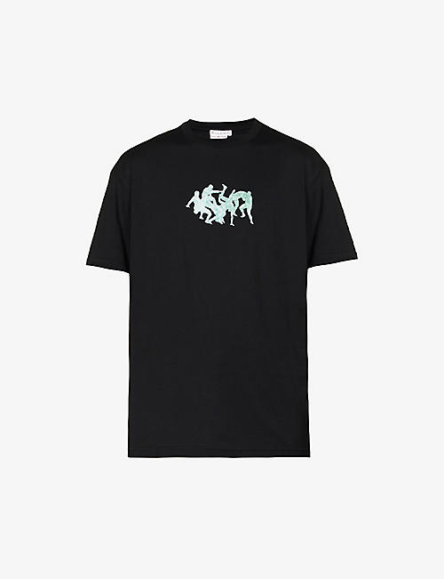 JW ANDERSON: Graphic-print cotton-jersey T-shirt
