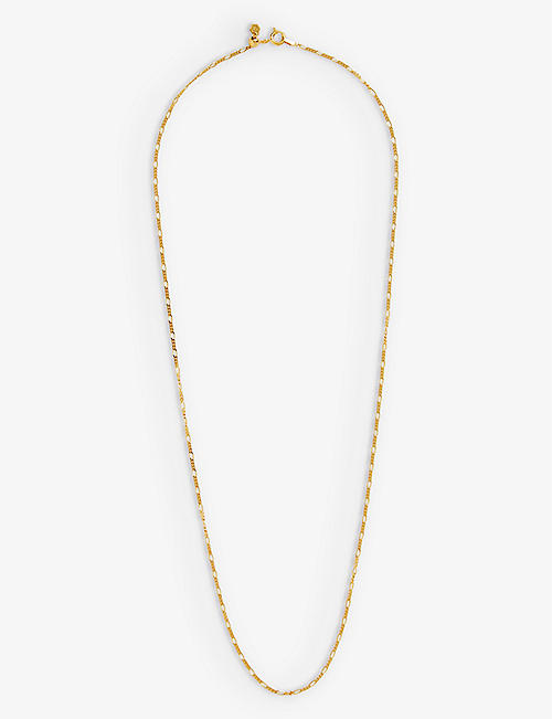 MARIA BLACK: Katie 22ct yellow gold-plated sterling-silver chain necklace