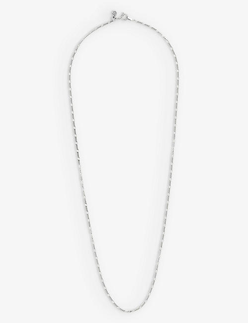 MARIA BLACK: Katie rhodium-plated sterling-silver chain necklace