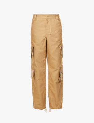 Jacquemus Beige Le Raphia 'le Cargo Marrone' Cargo Pants In Beige