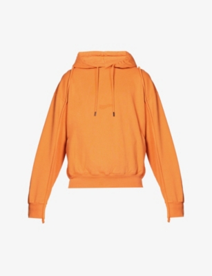 Jacquemus Le Sweatshirt Camargue Organic Cotton-jersey Hoody In Orange