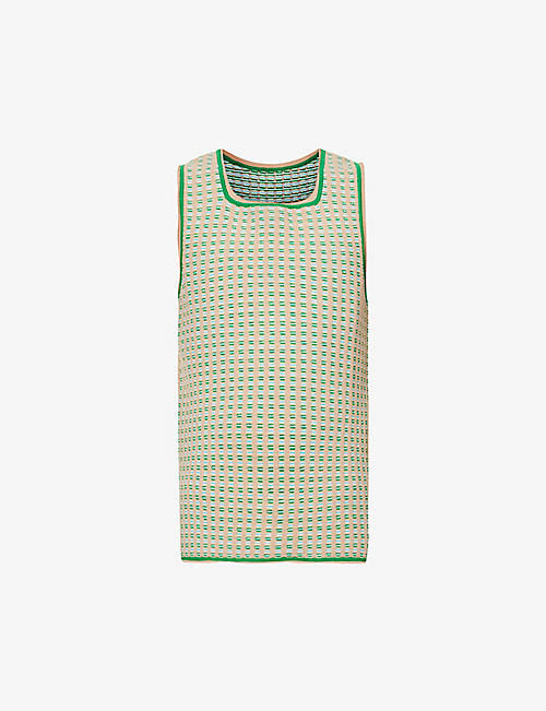 JACQUEMUS: Le Debardeur Macio square-neck stretch-cotton blend vest