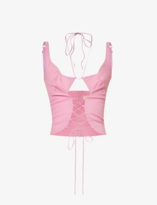 Knwls Cotton Ray Corset In Pink
