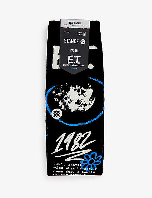 STANCE: E.T graphic cotton-blend socks