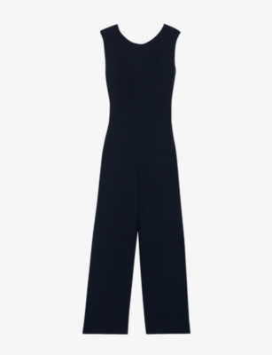 CLAUDIE PIERLOT Joa square back sleeveless woven jumpsuit