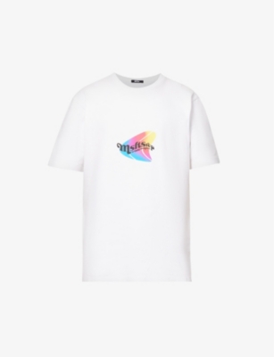 MSFTSREP: Wave graphic-print boxy-fit cotton-jersey T-shirt