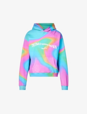 Msftsrep Holographic Print Cotton Hoodie In Multi