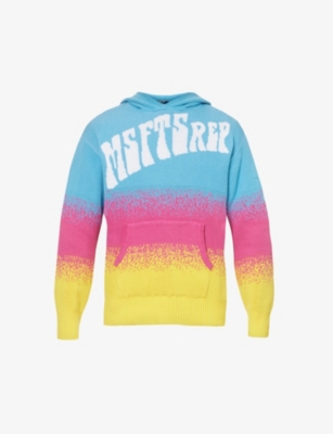 Msftsrep Logo-knit Graphic-pattern Cotton Hoody In Multi