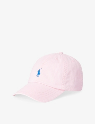 Polo Ralph Lauren Ralph Lauren Girls Carmel Pink Kids Logo-embroidered Cotton Baseball Cap