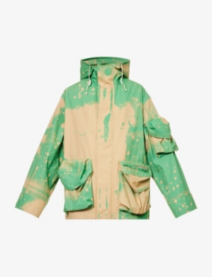 OAMC: Cove funnel-neck relaxed-fit cotton hooded jacket