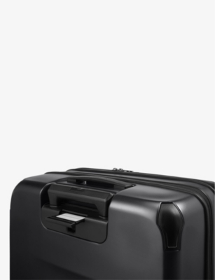 Shop Victorinox Spectra 3.0 Expandable Recycled-polycarbonate Suitcase 69cm In Black