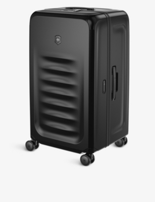 Victorinox Black Spectra 3.0 Trunk Large Four-wheel Suitcase 76cm In Black