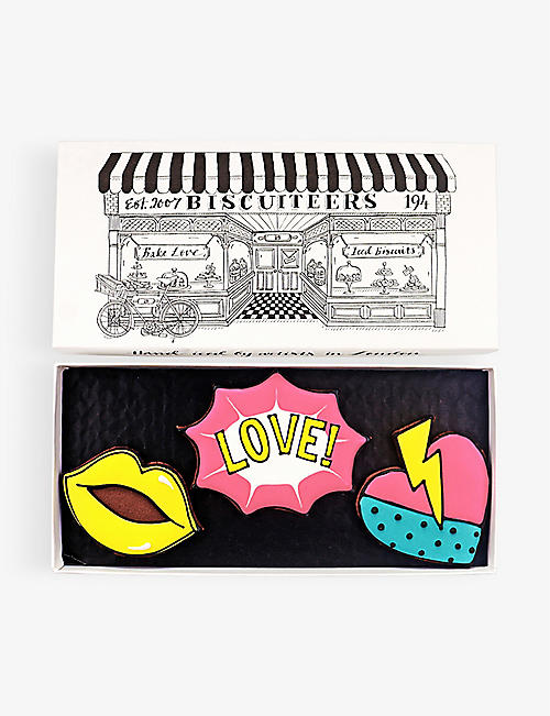 BISCUITEERS: Pop Art letterbox biscuits 150g