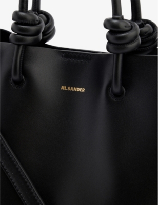 JIL SANDER Giro brand-embossed leather tote bag