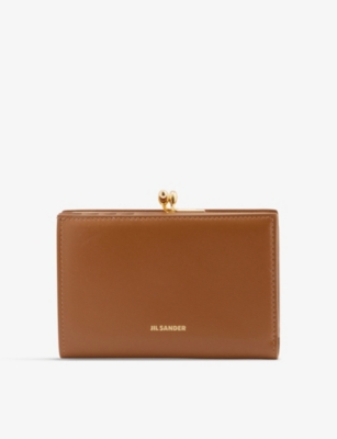 JIL SANDER Goji brand-embossed leather coin purse