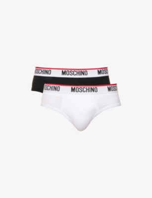 Moschino Contrast-trim In White+black