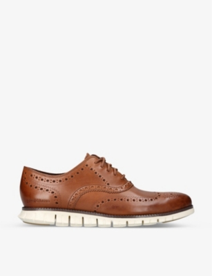 COLE HAAN ZER GRAND Wingtip leather Oxford shoes Selfridges