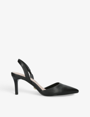 CARVELA: Classique sling-back faux-leather courts