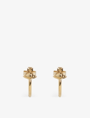 Vivienne Westwood Jewellery Womens Gold Vera Small Brass Hoop Earrings
