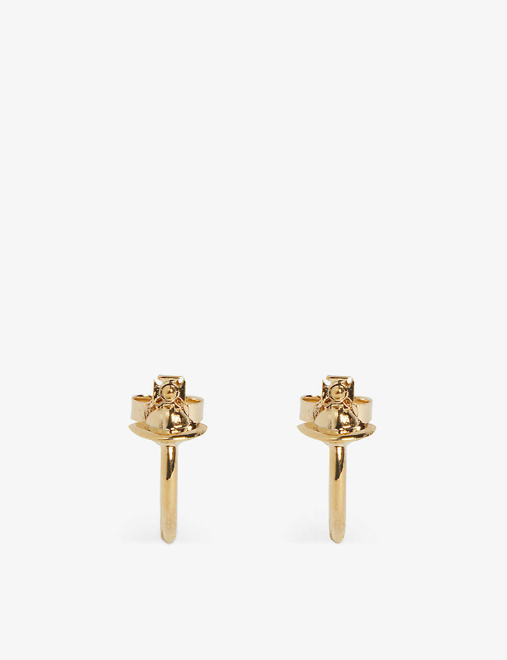 Vivienne Westwood Jewellery Womens Gold Vera Small Brass Hoop Earrings