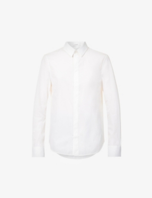 Wardrobe.nyc Womens White Classic Buttoned-cuffs Cotton-poplin Shirt In White