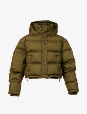 WARDdressing gown.NYC WARDROBE.NYC WOMEN'S MILITARY PADDED DROPPED-SHOULDERS SHELL-DOWN JACKET,64617887