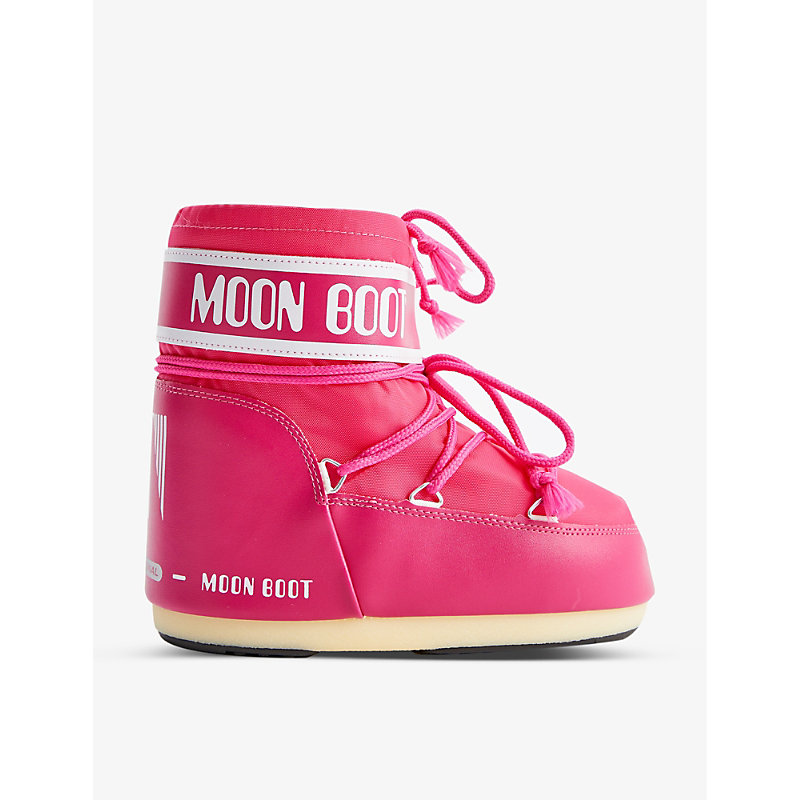 MOON BOOT MOON BOOT WOMEN'S BOUGAINVILLEA ICON LOW LACE-UP NYLON SKI BOOTS,64619805