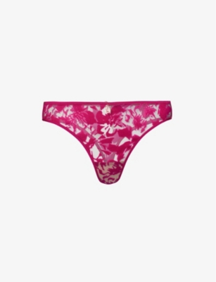 AUBADE - Wild vibration high-rise semi-sheer mesh thong | Selfridges.com